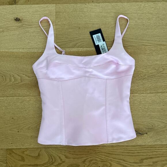 White Fox Boutique Tops - White Fox Platform Queen Bustier in Baby Pale Pink